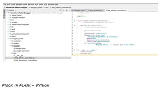 Mock in Flask - Python
 