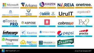 23 al 27 de Octubre 2017.NET Conf UY v2017
 