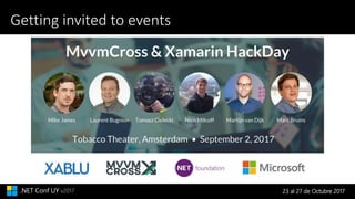 23 al 27 de Octubre 2017.NET Conf UY v2017
Getting invited to events
 