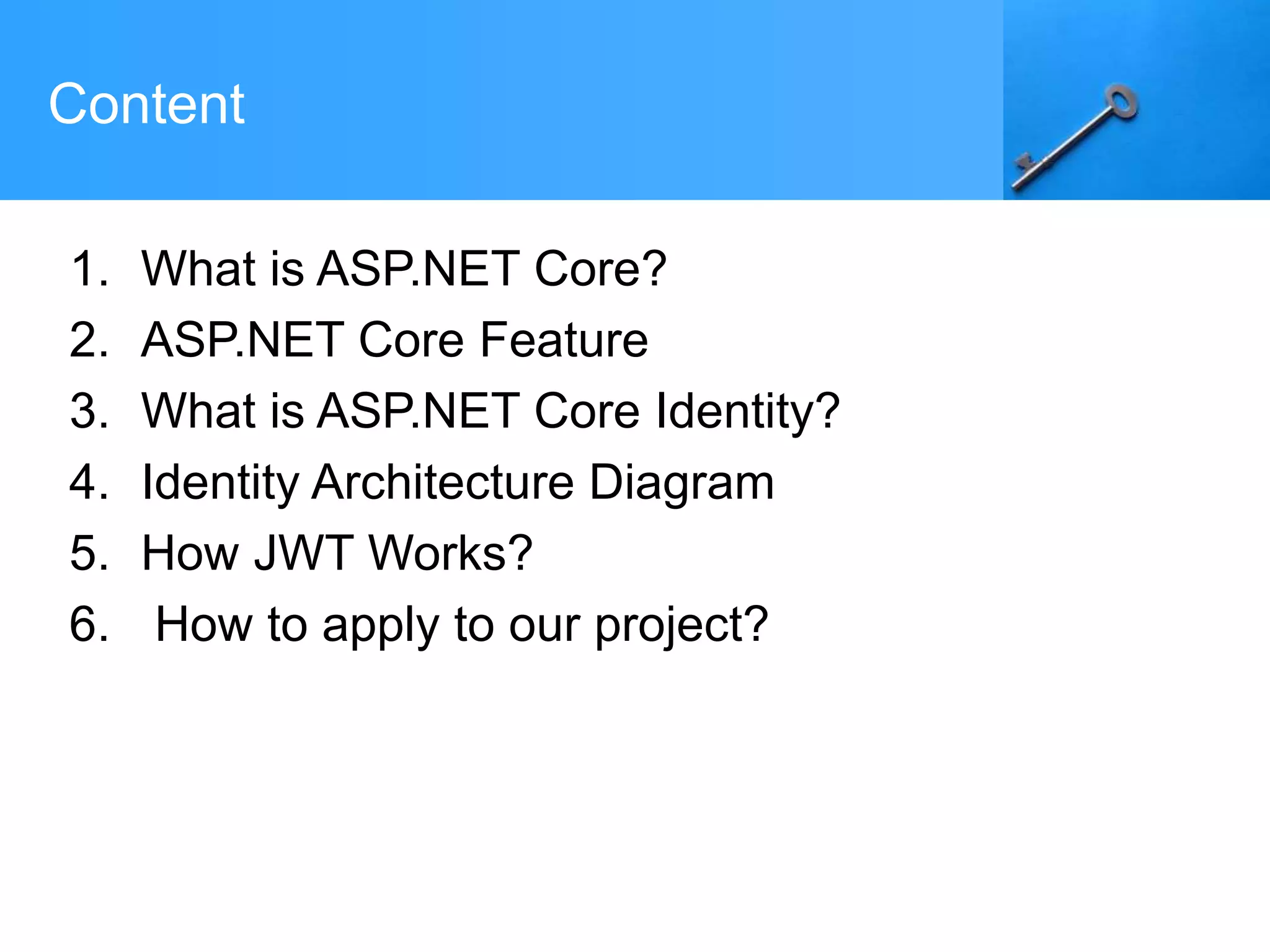 ASP.NET CORE AND IDENTITY | PPT