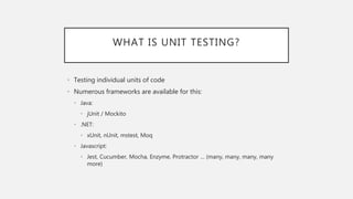 Effective .NET Core Unit Testing with SQLite and Dapper | PPTX