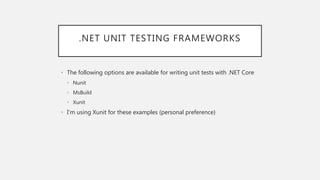 Effective .NET Core Unit Testing with SQLite and Dapper | PPTX