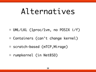 Library Operating System for Linux #netdev01 | PDF