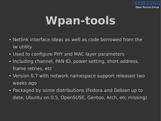 Practical Guide to Run an IEEE 802.15.4 Network with 6LoWPAN Under Linux Slide 17