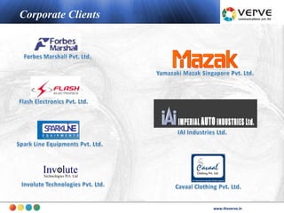 Corporate Clients




                           www.theverve.in
                    www.theverve.in
 