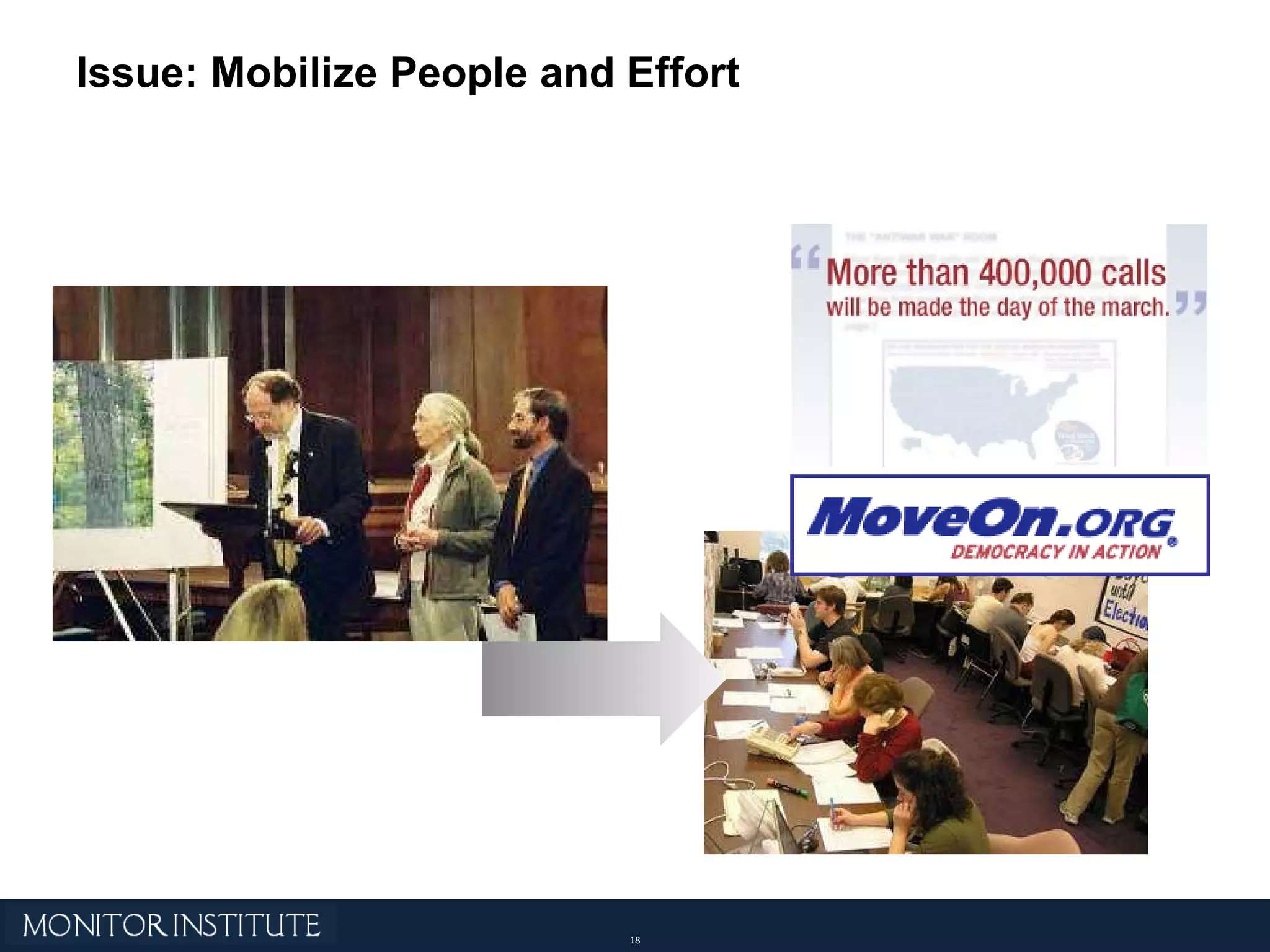 Issue: Mobilize People and Effort 