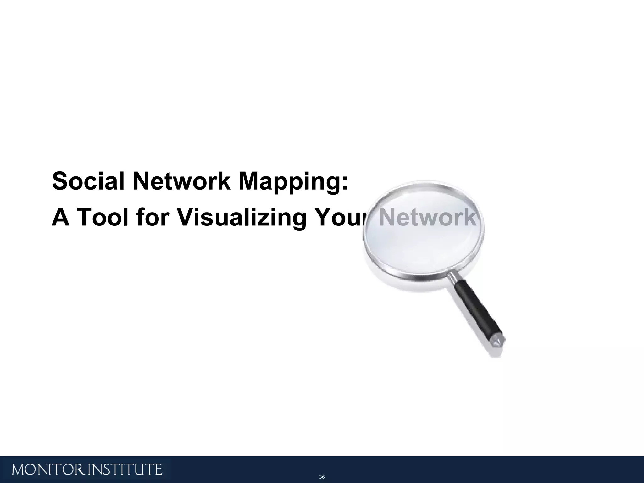 Social Network Mapping:  A Tool for Visualizing Your Network 