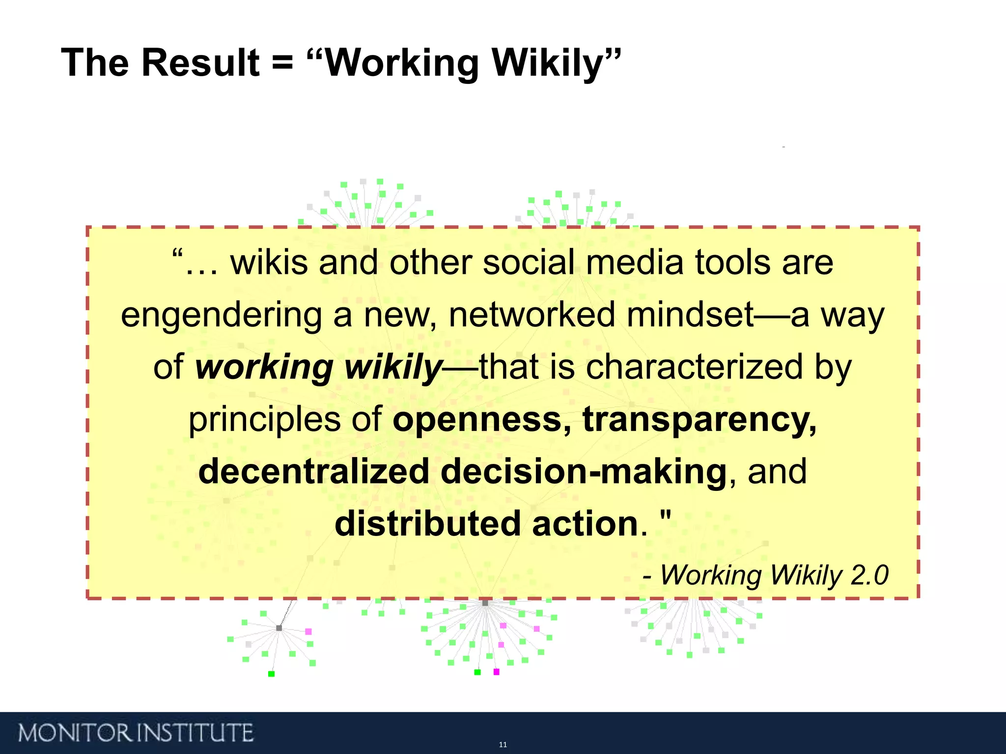 What Do We Mean by “Working Wikily”?Established Ways of WorkingWorking WikilyCentralized