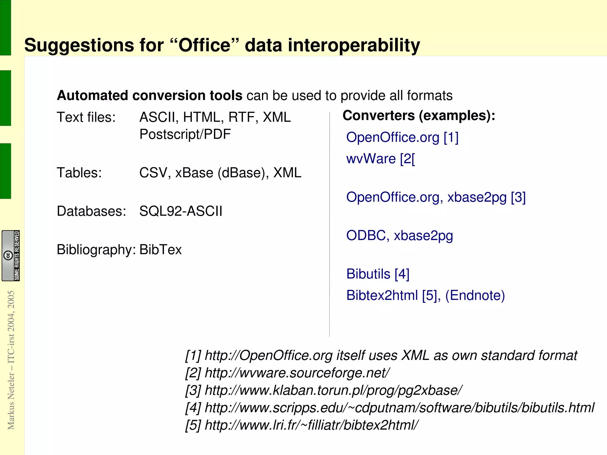 Example: MS-Word .DOC format -  security/privacy issues  Descrambling a WORD.doc file Your unique MS-Windows user ID (or similar):    PID_GUIDäAN{714738E3-FF4C-11D3-ZD7C-00E0281D67A7} This makes your (anonymous) document  traceable . 