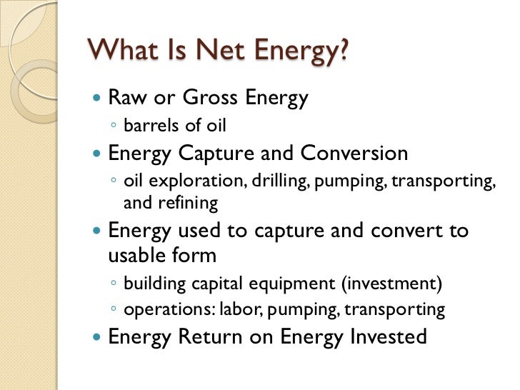 Net Energy And The Economy