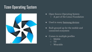 .NET Everywhere, Building Applications on the Tizen Platform | PPT