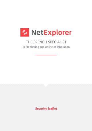 THE FRENCH SPECIALIST
in file sharing and online collaboration
Security leaflet
 
