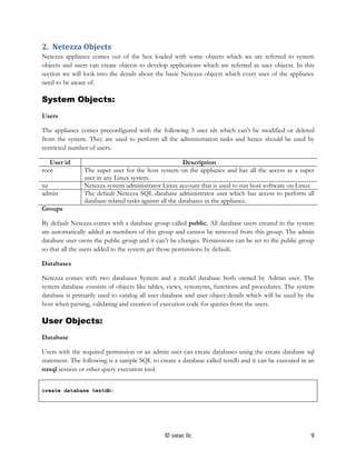 Netezza fundamentals for developers | PDF