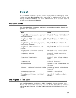 Netezza database users_guide | PDF