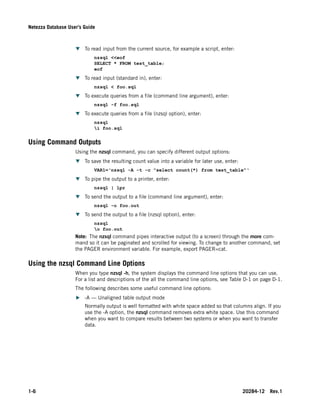 Netezza database users_guide | PDF