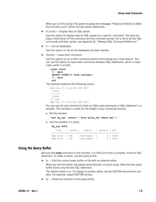 Netezza database users_guide | PDF