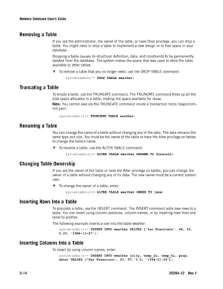 Netezza database users_guide | PDF