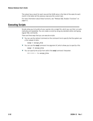 Netezza database users_guide | PDF