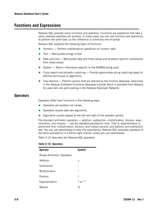 Netezza database users_guide | PDF