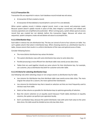 Netezza Architecture and Administration | PDF