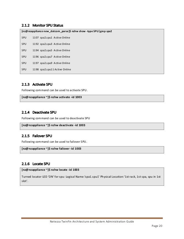 Netezza Architecture And Administration
