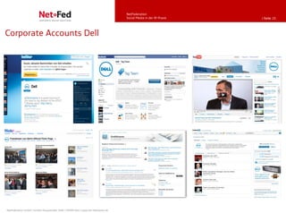 NetFederation
                                                                                     Social Media in der IR-Praxis   | Seite 20




Corporate Accounts Dell




NetFederation GmbH | Sürther Hauptstraße 180b | 50999 Köln | www.net-federation.de
 