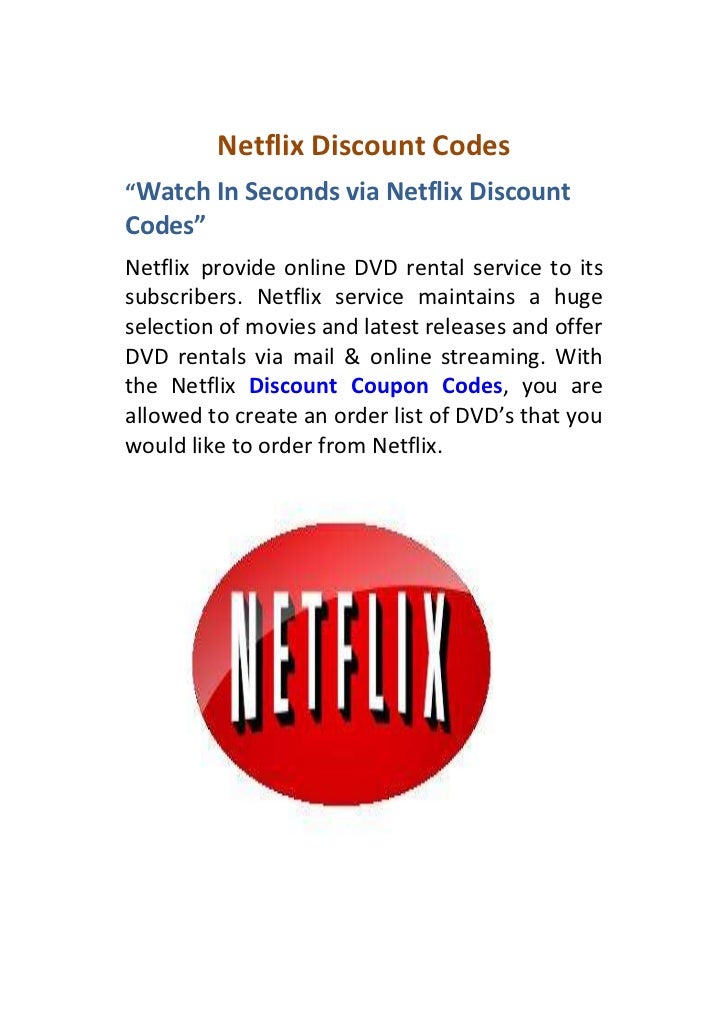 Netflix Discount Codes