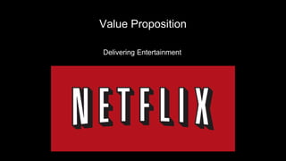 Value Proposition
Delivering Entertainment
 