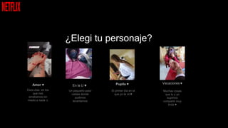 ¿Elegi tu personaje?
Vacaciones ♥
Amor ♥ Pupila ♥
Muchas cosas
que tu y yo
supimos
compartir muy
lindo ♥
Un pequeño paso
caidas donde
pudimos
levantarnos
Esos dias en los
que nos
amabamos sin
miedo a nada :c
El primer día en el
que yo te vii ♥
En la U ♥
 