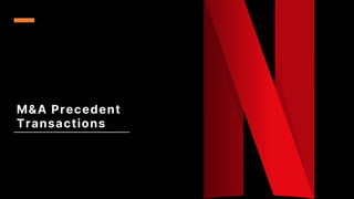 M&A Precedent
Transactions
 