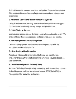 Netflix Clone by Miracuves: Streamline Streaming | PDF
