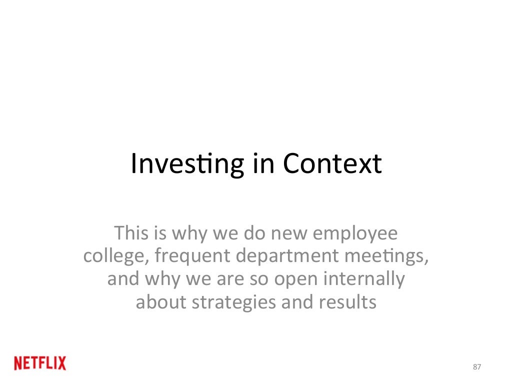 Netflix culture deck