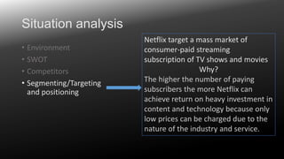 Netflix marketing plan presentation