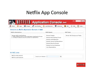 Ne#lix	
  App	
  Console	
  
 