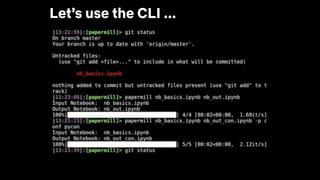 Let’s use the CLI ...
 