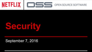 Security
September 7, 2016
 