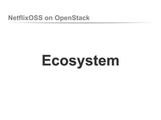NetflixOSS on OpenStack

Ecosystem

 