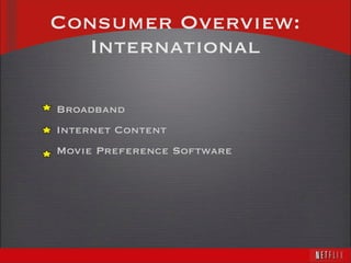 Consumer Overview: International Broadband Internet Content Movie Preference Software 