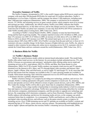 Netflix Risk Analysis | DOC