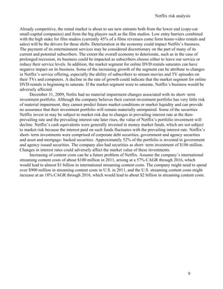 Netflix Risk Analysis | DOC
