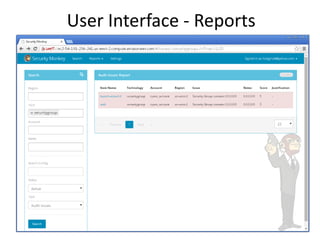 User Interface - Reports  