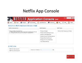 Ne#lix	
  App	
  Console	
  
 