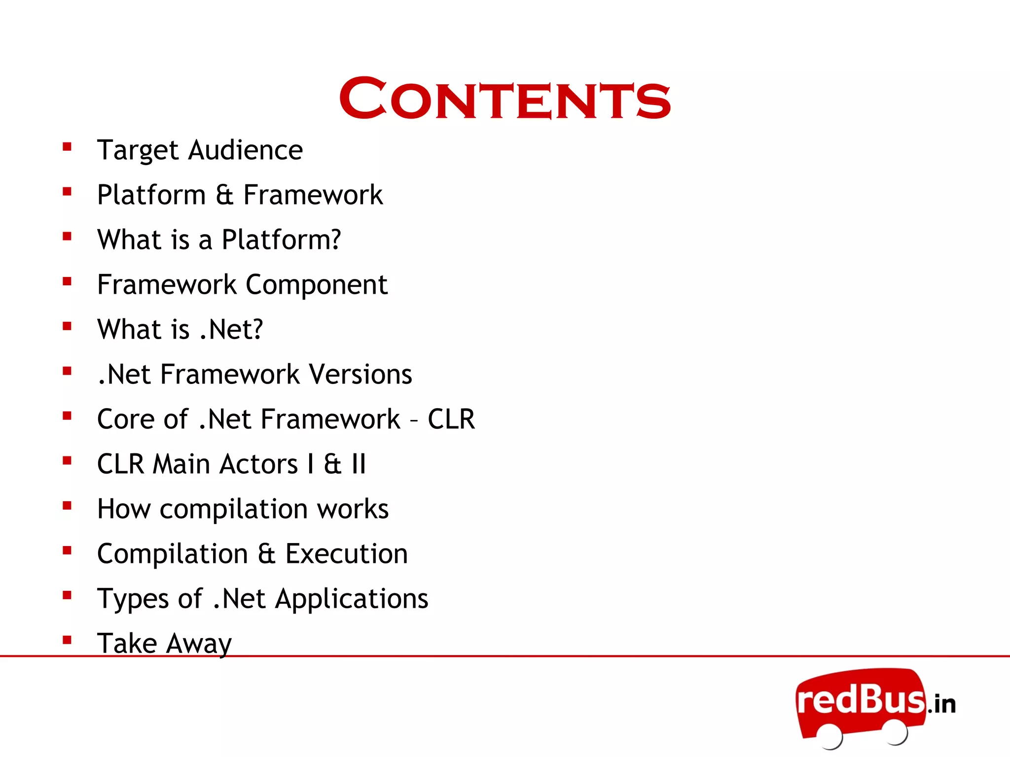 .Net framework | PPT | Programming Languages | Computing