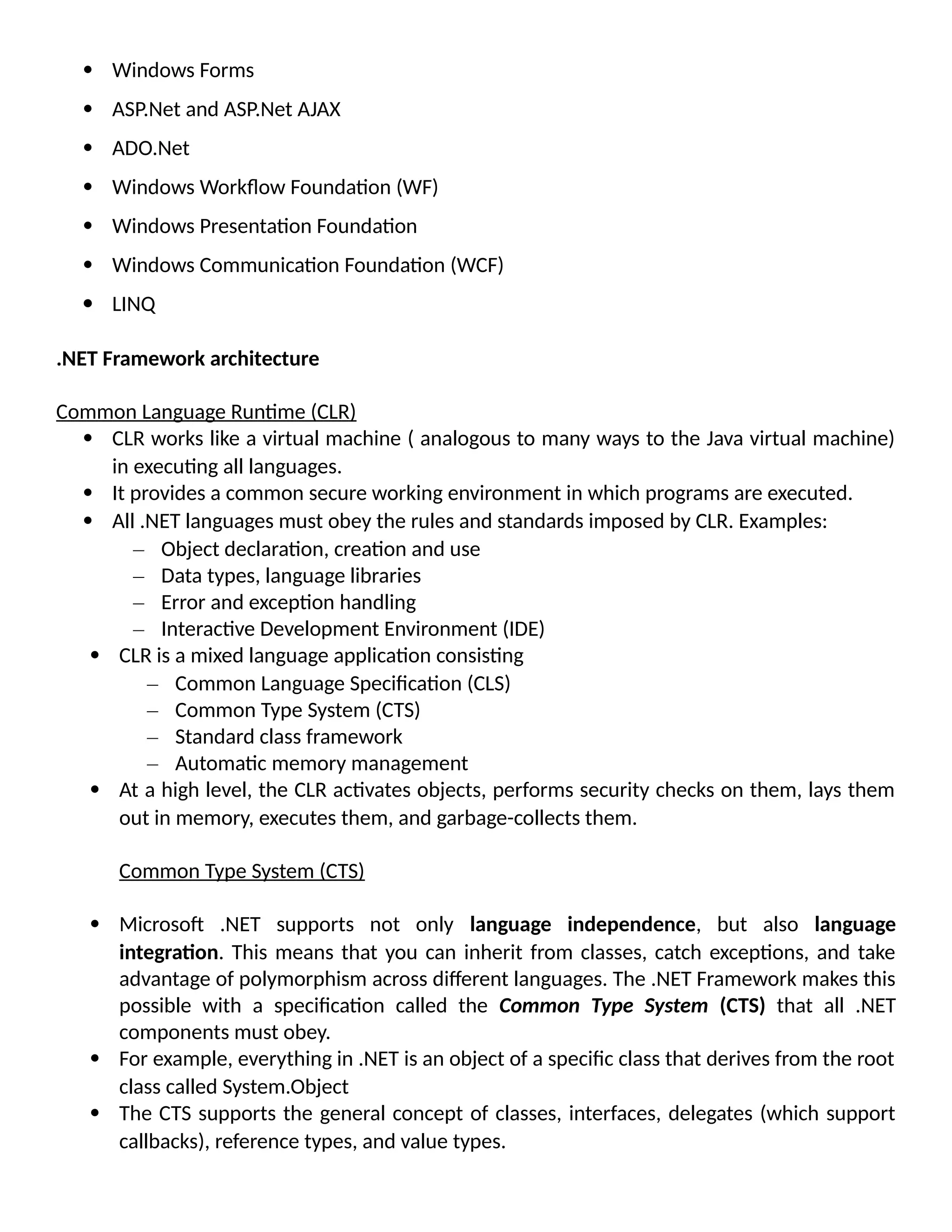 Net framework pdf