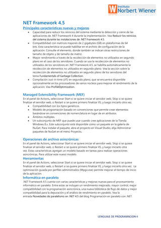 Net framework version 4.5 | PDF
