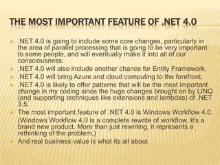 .Net Framework Current “Layer Cake”