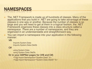 Garbage collectionThe .NET Framework is a garbage-collected environment. Garbage collection is the process of detecting when objects are no longer in use and automatically destroying those objects, thus freeing memory.