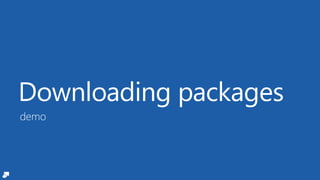 Downloading packages
demo
 