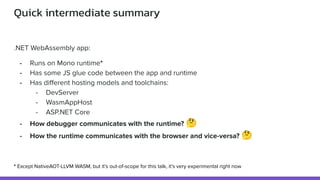 "Hidden difficulties of debugger implementation for .NET WASM apps", Andrii Rublov