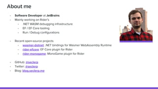 "Hidden difficulties of debugger implementation for .NET WASM apps", Andrii Rublov